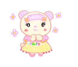 Girl Miyu bear sticker #767005