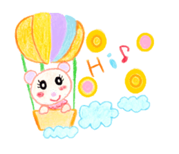 Girl Miyu bear sticker #767007