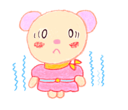 Girl Miyu bear sticker #767010