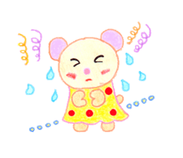 Girl Miyu bear sticker #767012