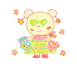 Girl Miyu bear sticker #767013