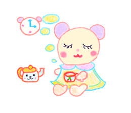 Girl Miyu bear sticker #767014