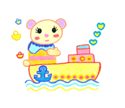 Girl Miyu bear sticker #767016