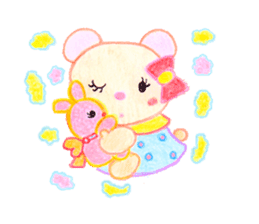 Girl Miyu bear sticker #767018