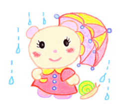 Girl Miyu bear sticker #767019