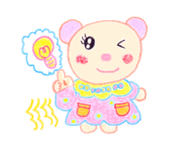 Girl Miyu bear sticker #767020
