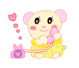 Girl Miyu bear sticker #767021