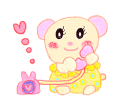 Girl Miyu bear sticker #767021