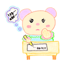 Girl Miyu bear sticker #767023