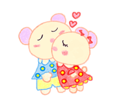 Girl Miyu bear sticker #767024