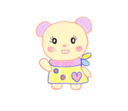 Girl Miyu bear sticker #767028