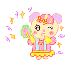 Girl Miyu bear sticker #767030