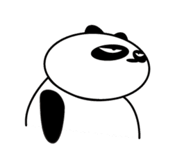 An unsociable panda sticker #767810