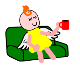 An angel's salaried worker sticker #769639