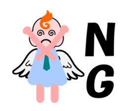 An angel's salaried worker sticker #769647