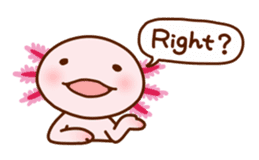 Speaking Axolotl (English) sticker #770991