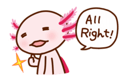 Speaking Axolotl (English) sticker #770994