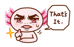 Speaking Axolotl (English) sticker #770998