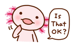 Speaking Axolotl (English) sticker #770999