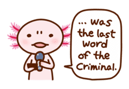 Speaking Axolotl (English) sticker #771029