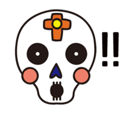 HAPPY SKULL sticker #772116