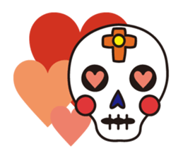 HAPPY SKULL sticker #772131