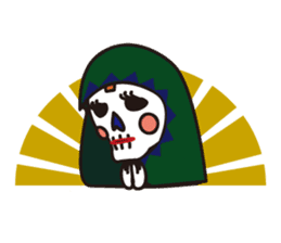 HAPPY SKULL sticker #772138