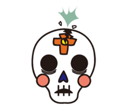 HAPPY SKULL sticker #772142