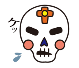 HAPPY SKULL sticker #772147