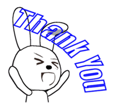 11th edition white rabbit expressive sticker #772311