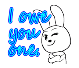 11th edition white rabbit expressive sticker #772314