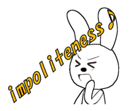 11th edition white rabbit expressive sticker #772319