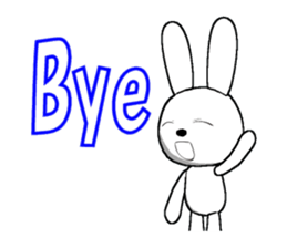 11th edition white rabbit expressive sticker #772321