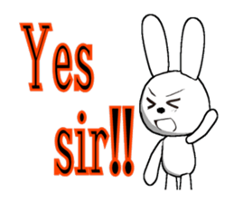 11th edition white rabbit expressive sticker #772322