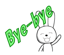 11th edition white rabbit expressive sticker #772323