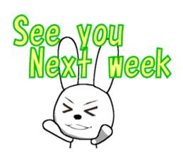 11th edition white rabbit expressive sticker #772328