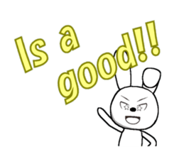 11th edition white rabbit expressive sticker #772331