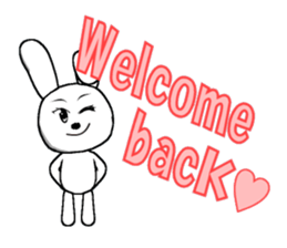 11th edition white rabbit expressive sticker #772332