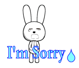 11th edition white rabbit expressive sticker #772333