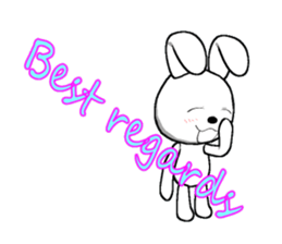 11th edition white rabbit expressive sticker #772335