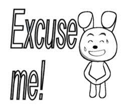 11th edition white rabbit expressive sticker #772338