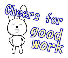 11th edition white rabbit expressive sticker #772341