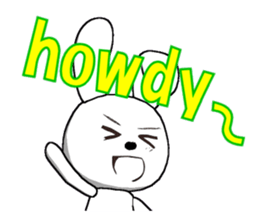 11th edition white rabbit expressive sticker #772342