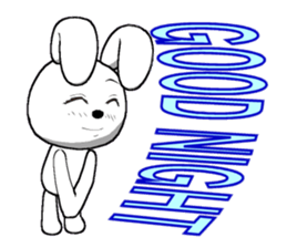 11th edition white rabbit expressive sticker #772347