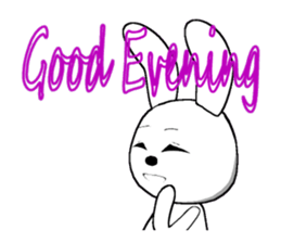 11th edition white rabbit expressive sticker #772349