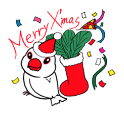 "Daily Java sparrow" With bird 02 sticker #774625