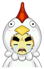Nuba: The Funniest Chicken Suit Boy sticker #775152