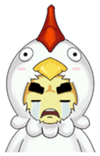 Nuba: The Funniest Chicken Suit Boy sticker #775152