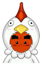 Nuba: The Funniest Chicken Suit Boy sticker #775153