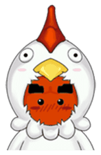 Nuba: The Funniest Chicken Suit Boy sticker #775153
